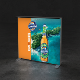 Messetheke beleuchtet LED