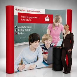 Textil Messewand mit Druck