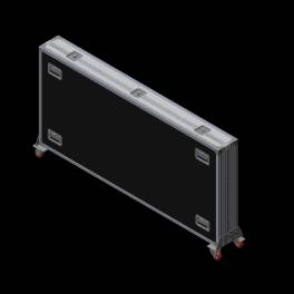SWEDX Kiosk / Lamina Flight Case (28, 32, 40 und 50 Zoll) | X-CITE® Werbesysteme