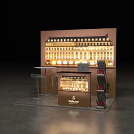 LED Messestand Medium 3x3 Kopfstand BIG LEDUP