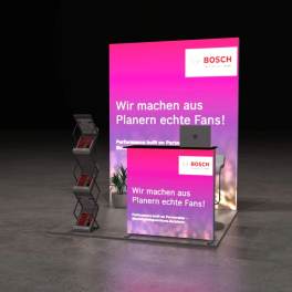 LED Messestand Small 2x2 Kopfstand BIG LEDUP
