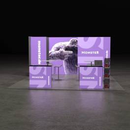 LED Messestand X-Large 5x5 Kopfstand BIG LEDUP