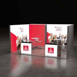 LED Messestand X-Large 5x5 Reihenstand BIG LEDUP