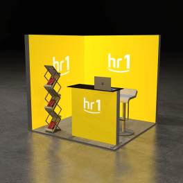 LED Messestand Budget 2x2 Eckstand LEDUP