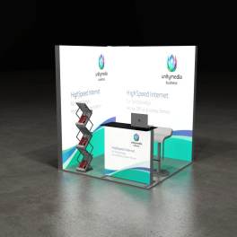 LED Messestand Small 2x2 Eckstand BIG LEDUP