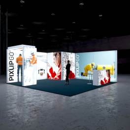 Pixlip LED Messestand 6x6 L-52