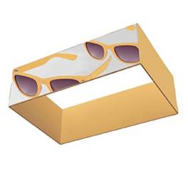Messe Deckenhänger Rectangle 2.0 S | 250 x 100cm | X-CITE® Werbesysteme