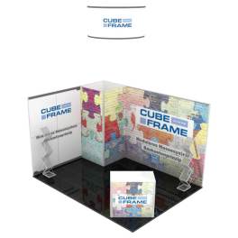 Modulaerer Messestand CUBE-Frame 3x4m - C3 | X-CITE® Werbesysteme