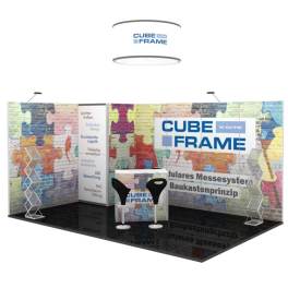 Modulaerer Messestand CUBE-Frame 3x5m - C5 | X-CITE® Werbesysteme