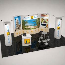 Faltdisplay Messestand 3x6m - F18