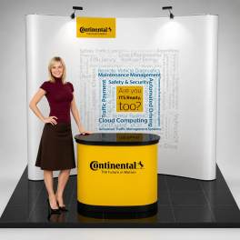 Mobiler Messestand Faltdisplay 2x3 m - Economy S