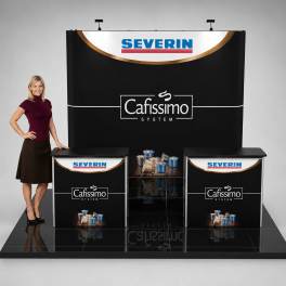 Mobiler Messestand Faltdisplay 3x3m - F14