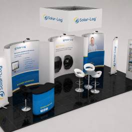 Mobiler Messestand Faltdisplay 9x4m - F10