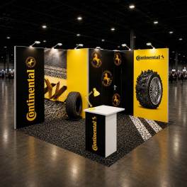 Modularer Messestand Panoramic H-Line 3x3m - H10 | X-CITE® Werbesysteme