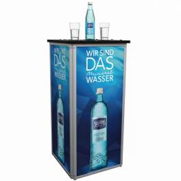 Messetheke / Werbetheke AluLine 50 inkl. Druck