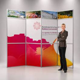 Messewand Faltwand 3x4 inkl. Druck