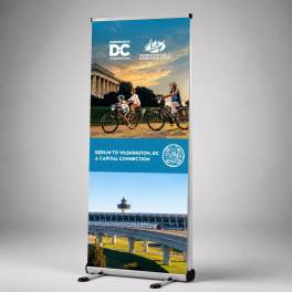 Rollup Display Outdoor inkl. Druck und Transporttasche