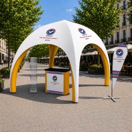 Mobiler Wahlstand Wahl Event 1 - 4x4m | X-CITE® Werbesysteme