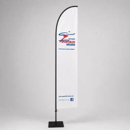 Beachflag Economy Straight XL inkl. Druck