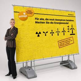 Outdoor Bannerwand Classic 250 inkl. Druck