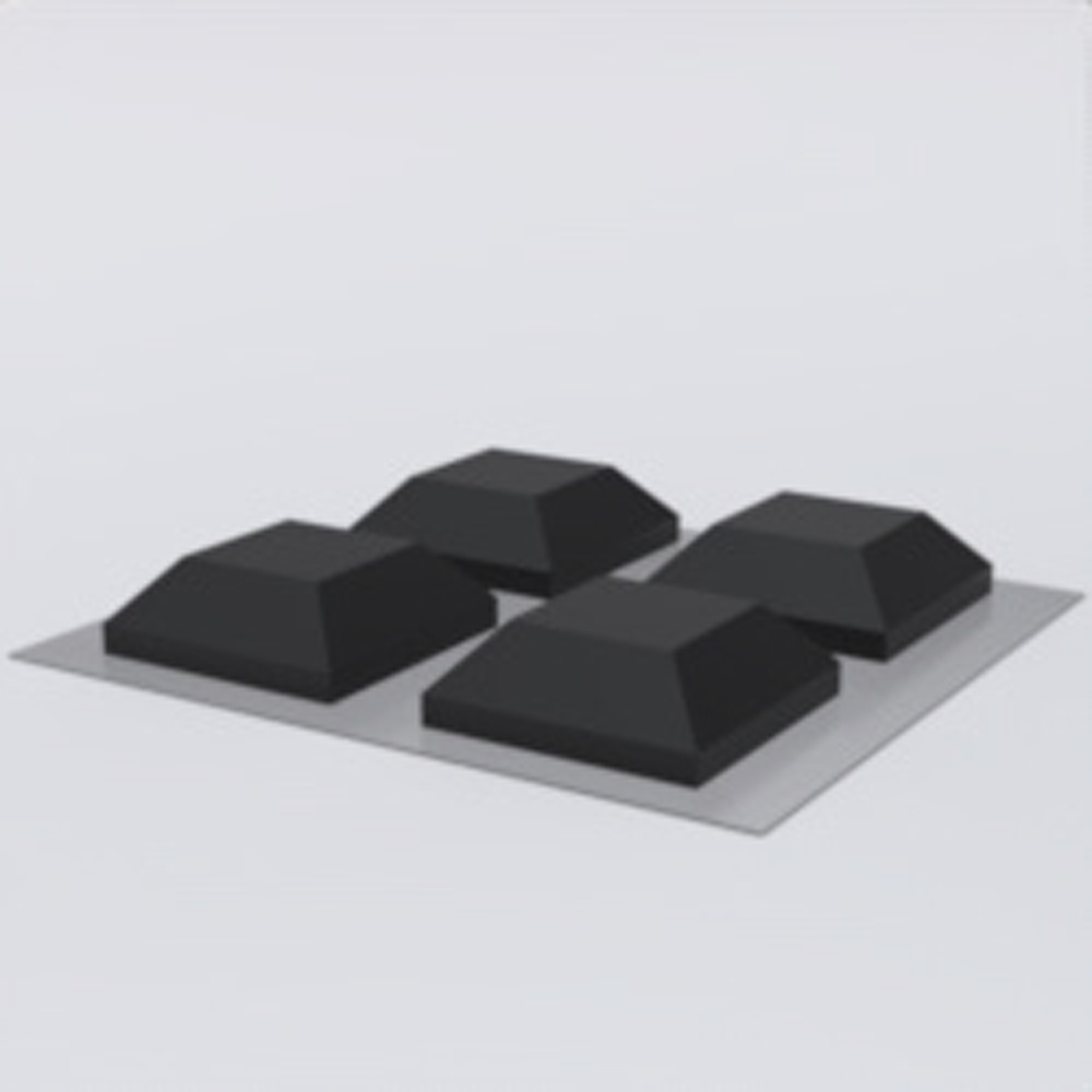 LEDUP counter ONE / MAX Quadrat-Gummifüße (x4)