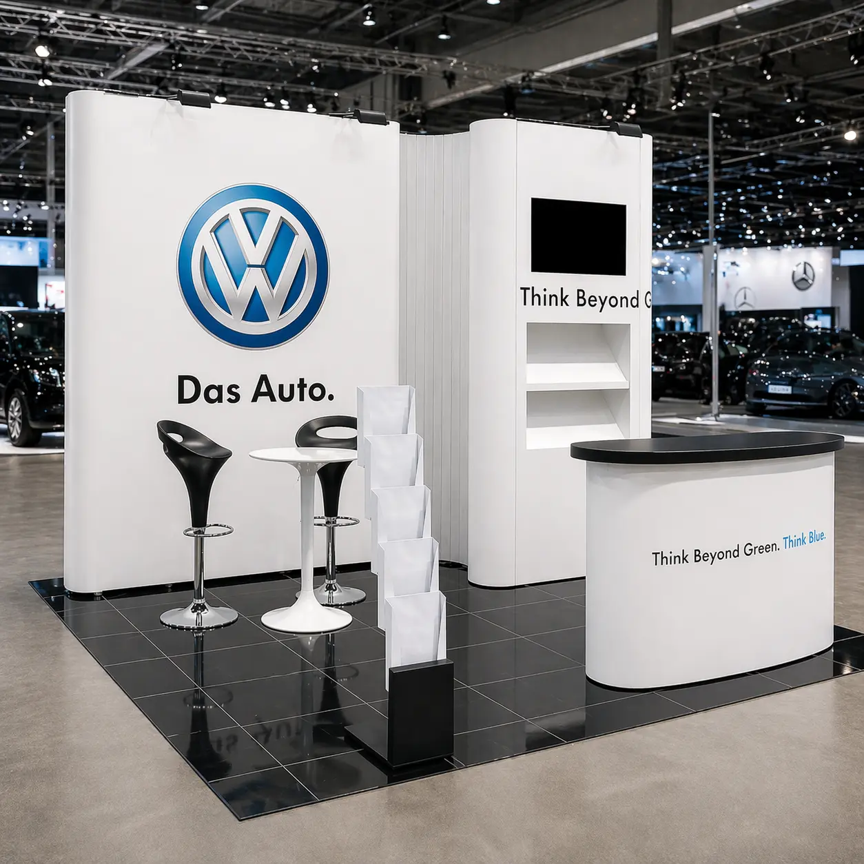 Faltdisplay Messestand