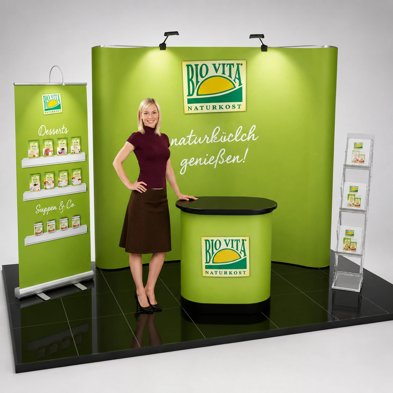 Faltdisplay Messestand 4x2m - F25 | X-CITE® Werbesysteme ArtikelNr.: 2800125