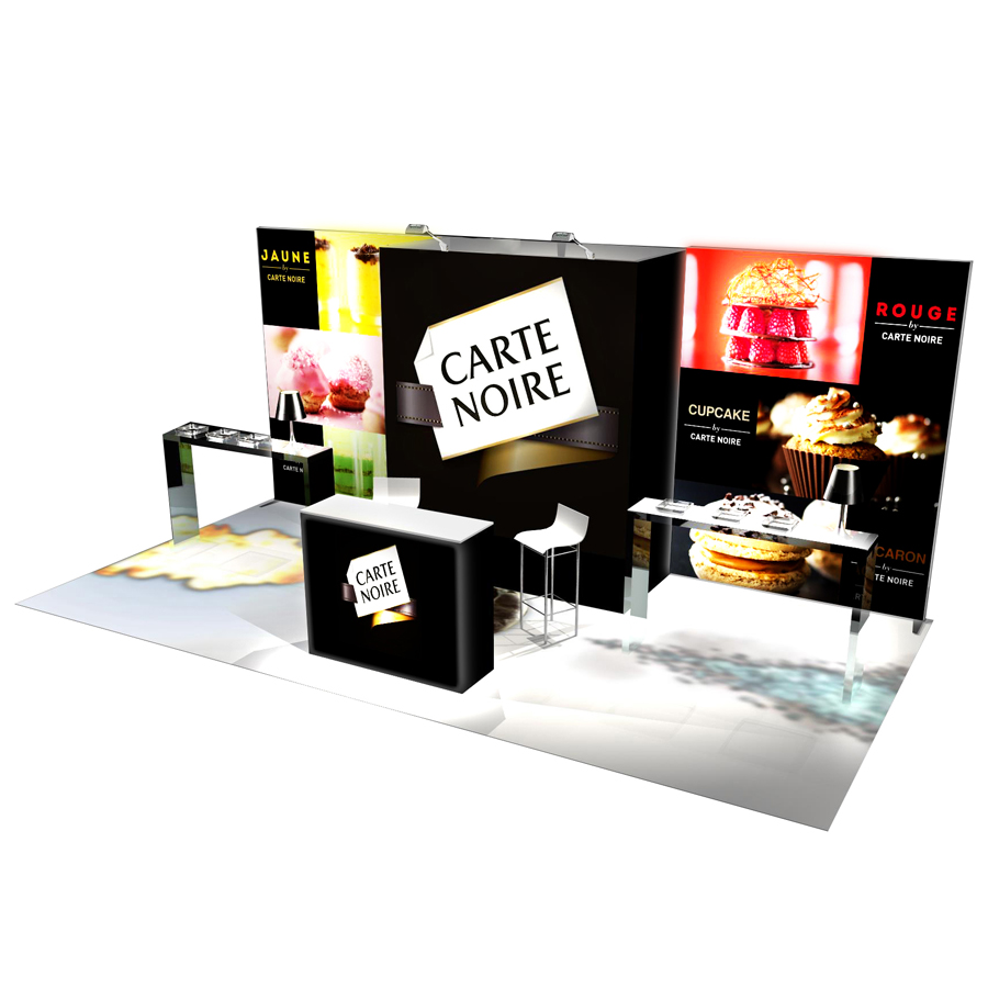 Modularer Messestand 3x6m - L37 | X-CITE® Werbesysteme ArtikelNr.: 2803337