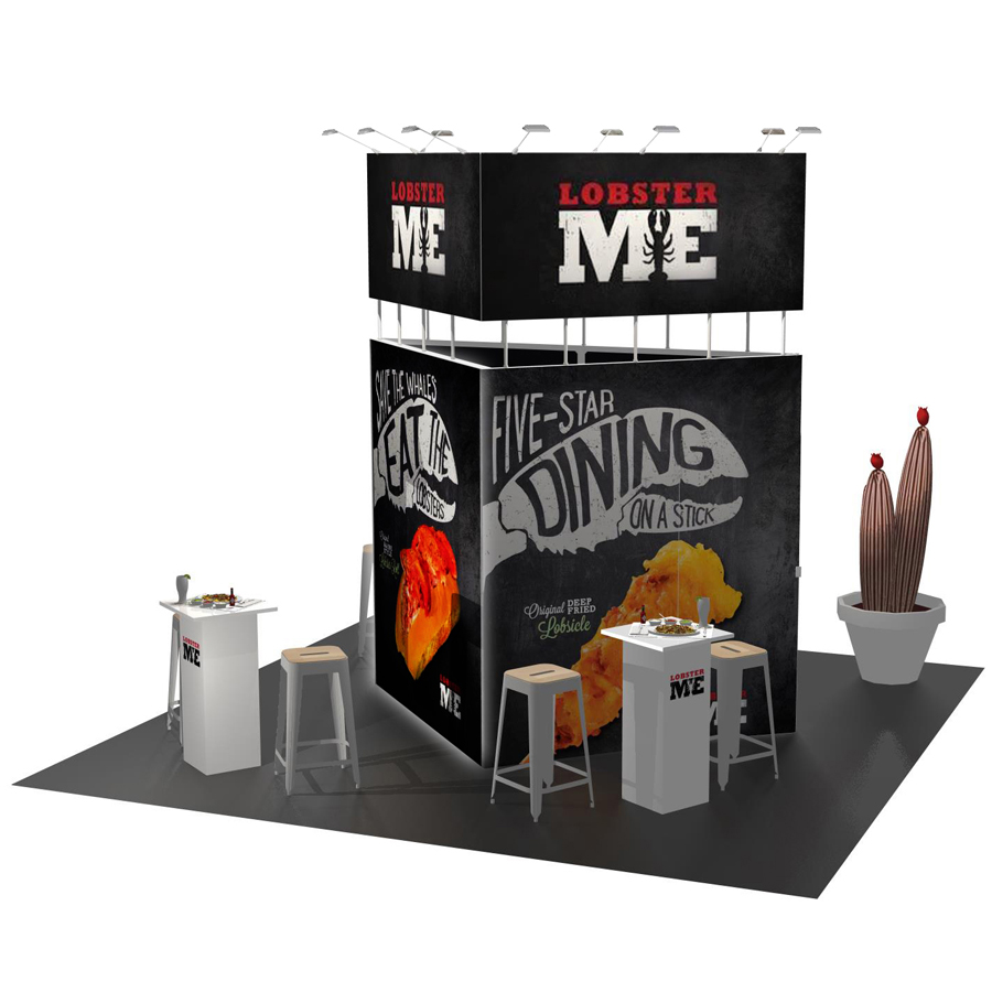 Modularer Messestand 5x5m - L38 | X-CITE® Werbesysteme ArtikelNr.: 2803338