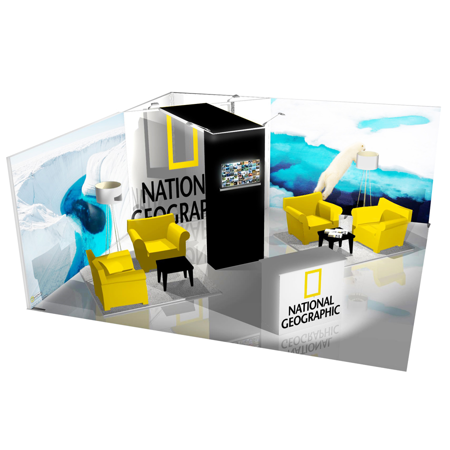 Modularer Messestand 6x6m - L44 | X-CITE® Werbesysteme ArtikelNr.: 2803344