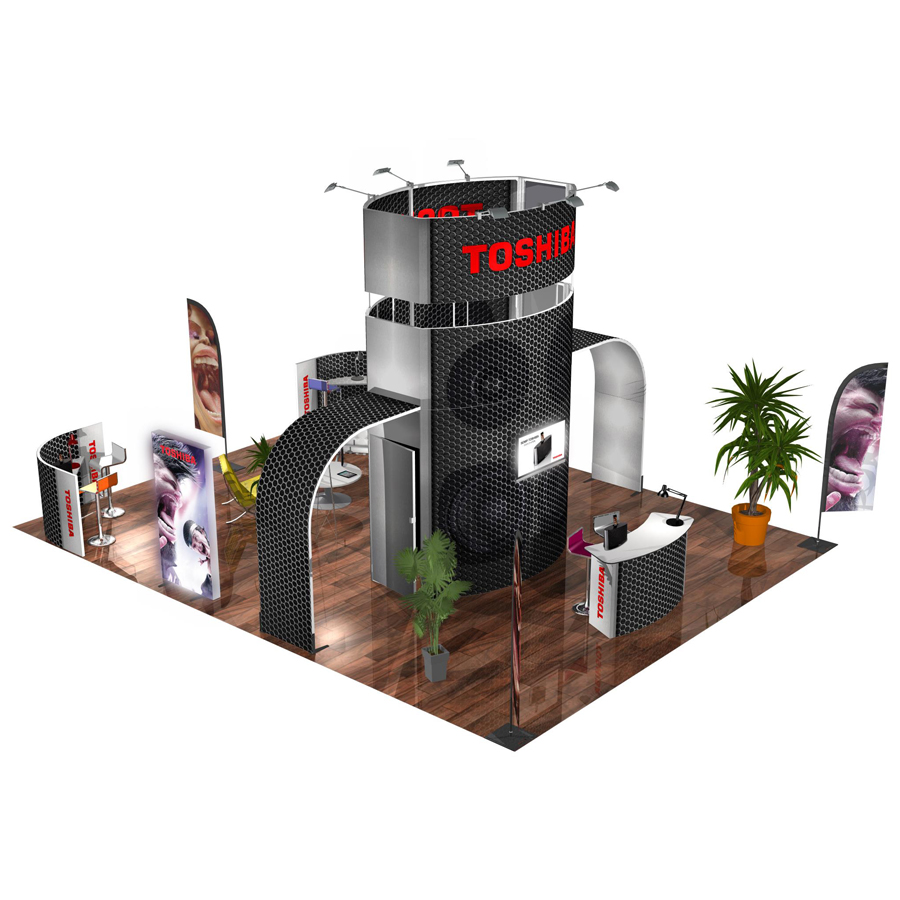 Modularer Messestand 6x7m - L48 | X-CITE® Werbesysteme ArtikelNr.: 2803348