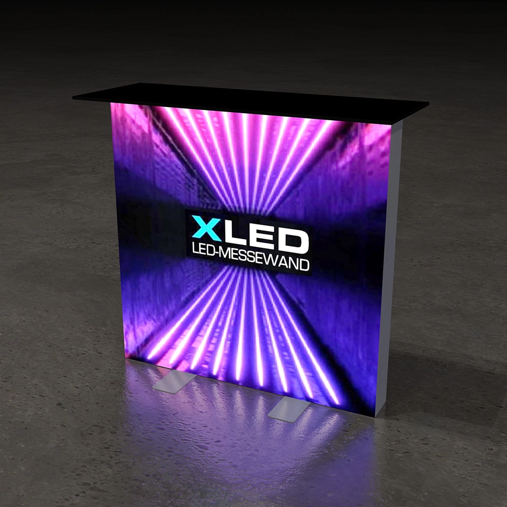 X-LED Counter - Thekenplatte schwarz, inkl. Transporttasche | X-CITE® Werbesysteme ArtikelNr.: 114003001