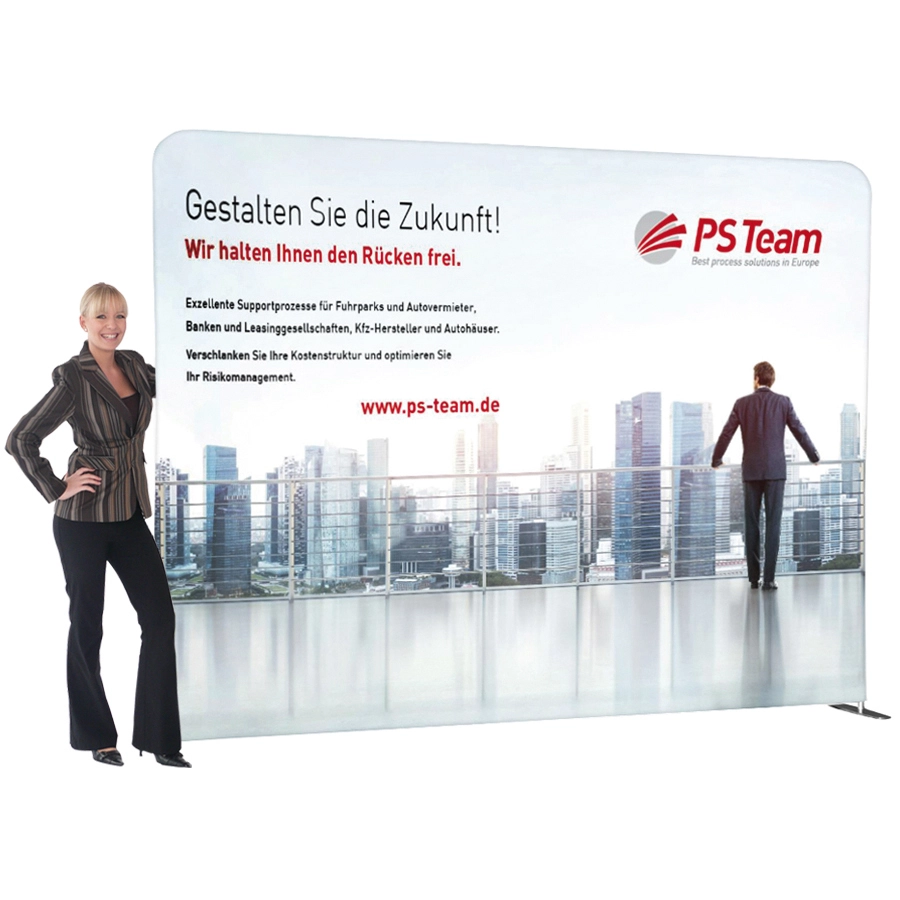 Messewand Textil Zipp 300g | 228 x 298cm | X-CITE® Werbesysteme ArtikelNr.: 2500310