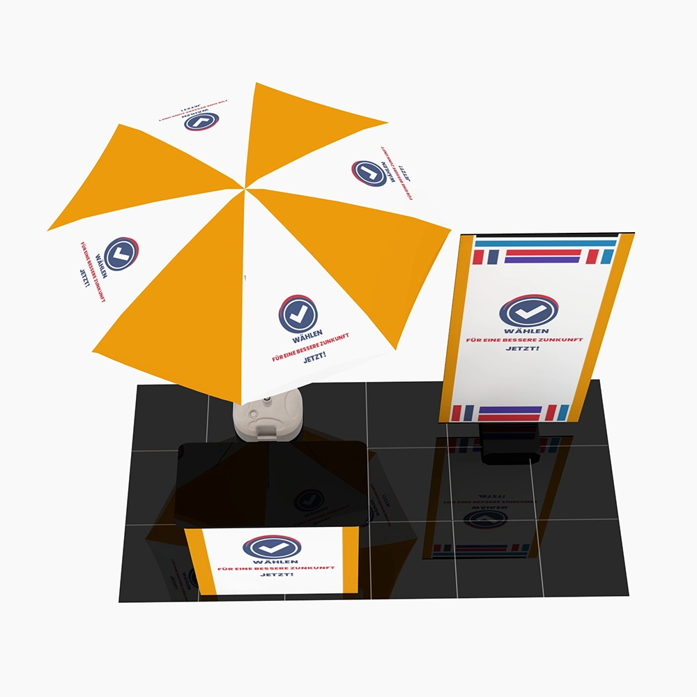 Mobiler Promotionstand POS 6 - 3x2m | X-CITE® Werbesysteme