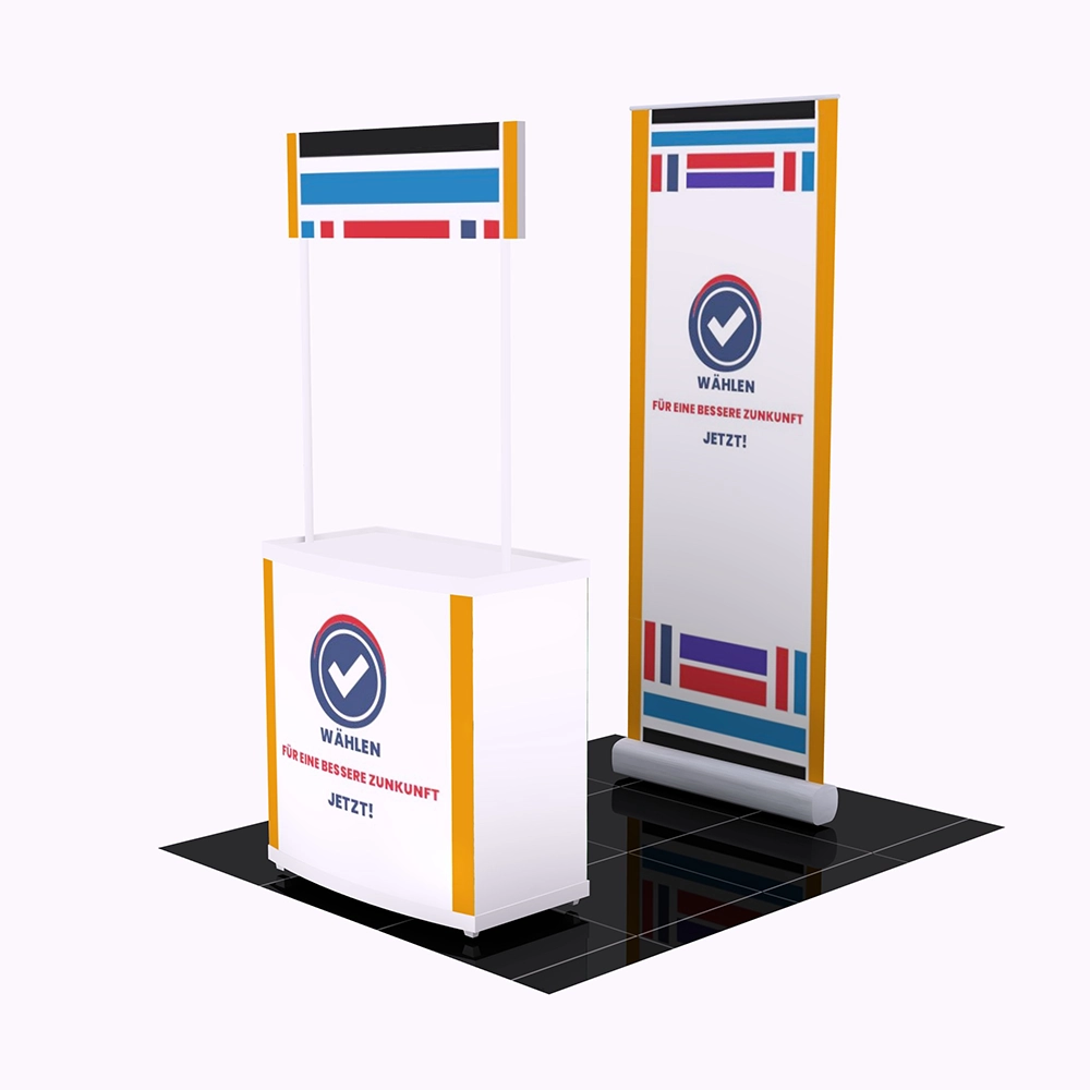 Mobiler Wahlstand Wahl 1 - 1x1m | X-CITE® Werbesysteme