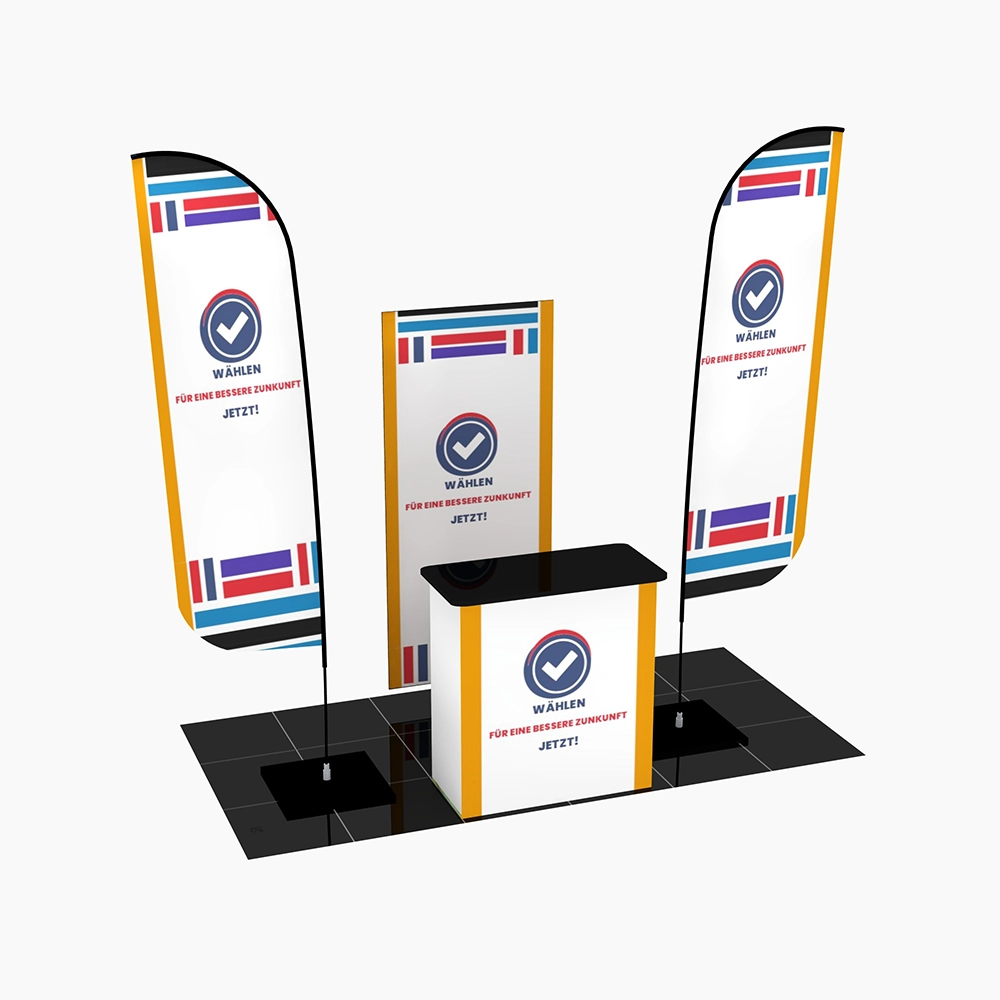Mobiler Wahlstand Wahl 2 - 1x2m | X-CITE® Werbesysteme