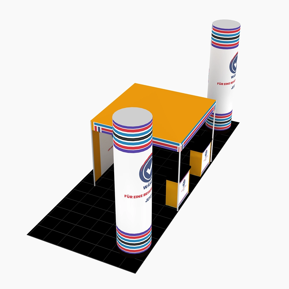 Mobiler Wahlstand Wahl  Event 2 - 3x6m | X-CITE® Werbesysteme