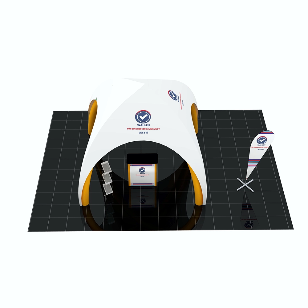Mobiler Wahlstand Wahl Event 1 - 4x4m | X-CITE® Werbesysteme