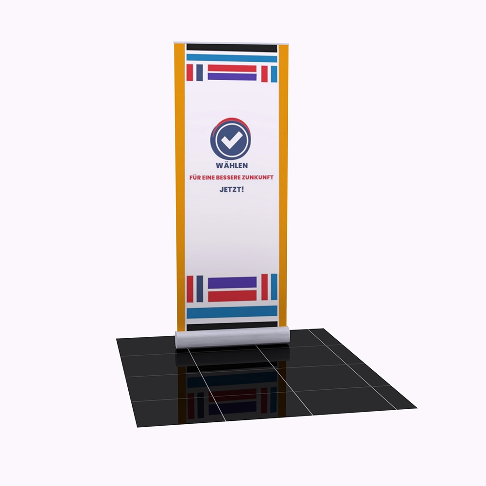 Wahlwerbung Rollup 85 inkl. Druck und Transporttasche | X-CITE® Werbesysteme